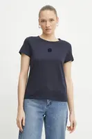 Bavlněné tričko BOSS tmavomodrá barva, 50534800