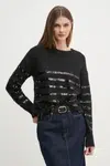 Svetr Pepe Jeans NINA dámský, černá barva, lehký, PL702242
