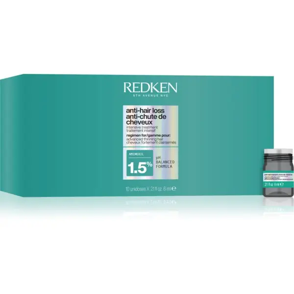 Redken Anti-Hair Loss Intensive Treatment intenzivní vlasová kúra proti vypadávání vlasů 1.5% Aminexil 10x6 ml