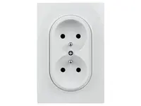 Dvojzásuvka ELECTROMALT OVA1029W OVAL
