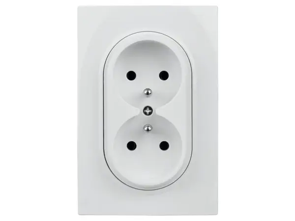 Dvojzásuvka ELECTROMALT OVA1029W OVAL