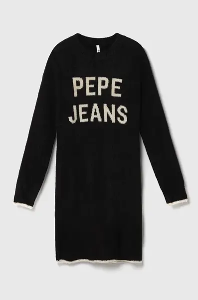 Dětské šaty s příměsí vlny Pepe Jeans