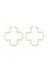 Pozlacené náušnice Lilou Clover