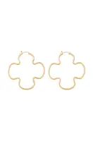 Pozlacené náušnice Lilou Clover 148/50/KOL/AZU/PO