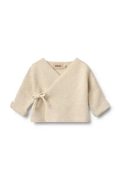 Dětský bavlněný kardigan Wheat