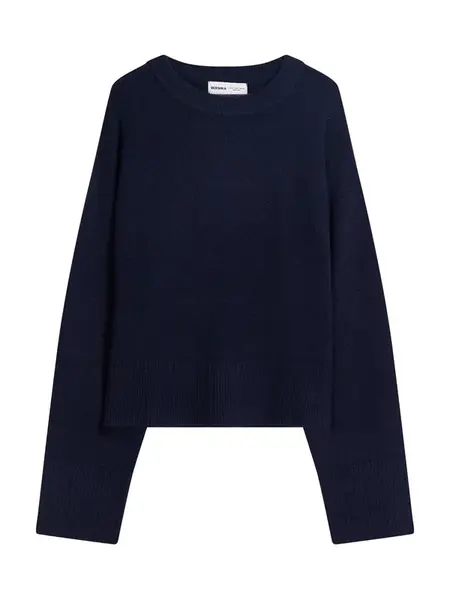 Bershka Sveter  tmavomodrá