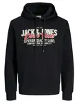 JACK & JONES Mikina 'Logo'  zmiešané farby / čierna