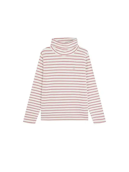 Scalpers Tričko  béžová / červená