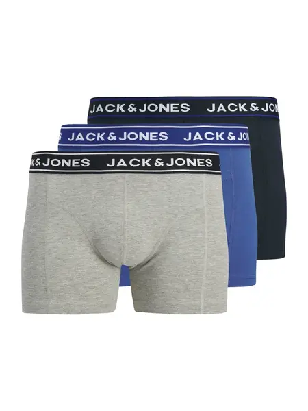 JACK & JONES Boxerky 'JACDANNY'  modrá / tmavomodrá / sivá melírovaná