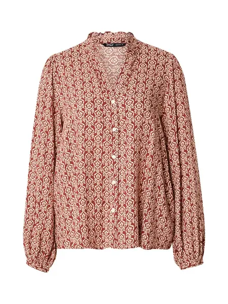 ONLY Blúzka 'ONLRAYA'  béžová / hnedá