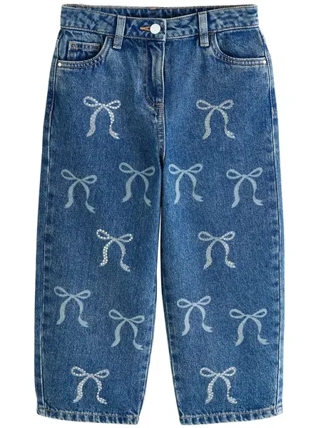 Next Džínsy  modrá denim / biela