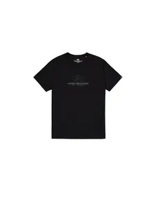 ALPHA INDUSTRIES Tričko  sivá / čierna
