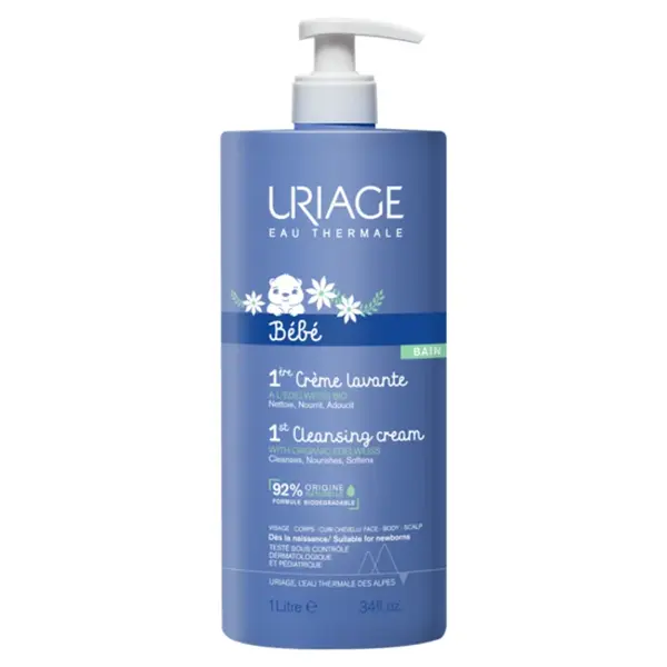 URIAGE Bébé mycí krém pro nejmenší Cleansing Cream 500 ml