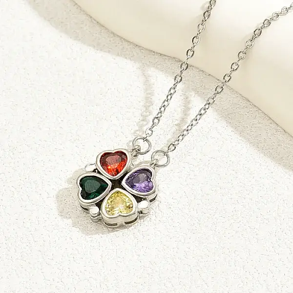 Non-Tarnish Four Leaf Clover Charm Lucky Necklace