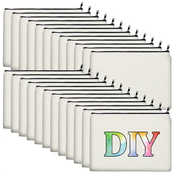 24Pcs Canvas Pen Cases