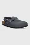 Dětské nubukové sandály Birkenstock Tokio AS tmavomodrá barva, 1027917
