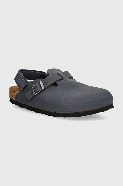 Dětské nubukové sandály Birkenstock Tokio AS tmavomodrá barva, 1027917