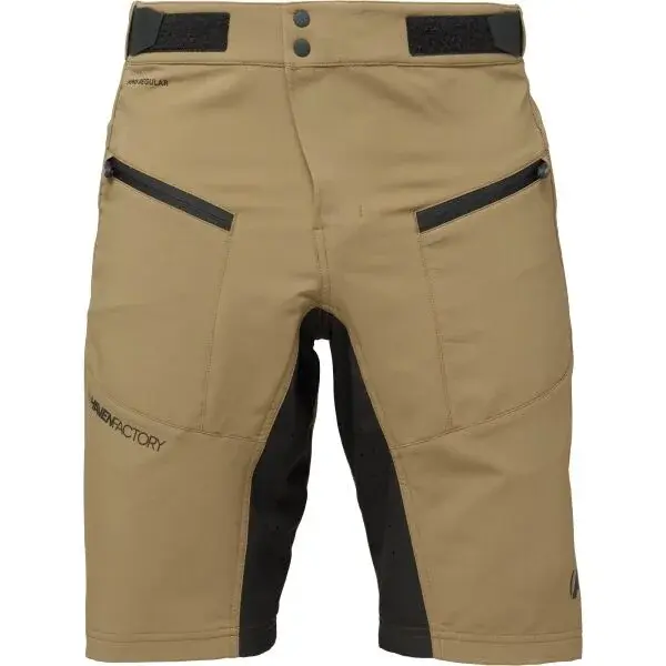 HAVEN FACTORY AIR HMS Pánské kraťasy na kolo, khaki, velikost