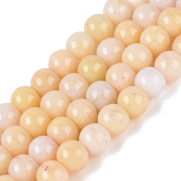 Ombre Effect Opaque Crackle Glass Beads Strands