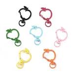 15Pcs Spray Painted Alloy Swivel Lobster Claw Clasps
