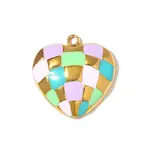 304 Stainless Steel Enamel Pendants