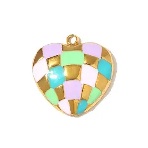 304 Stainless Steel Enamel Pendants