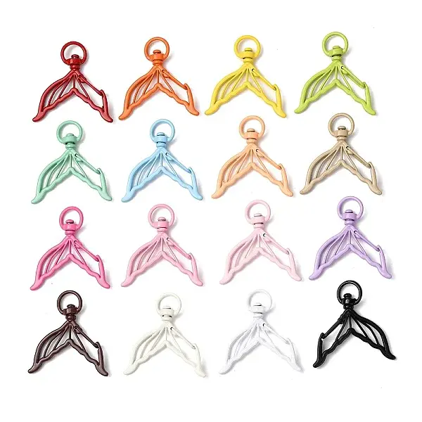 Spray Printed Alloy Swivel Clasps