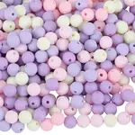 500Pcs Rubberized Style Imitated Silicone Acrylic Beads
