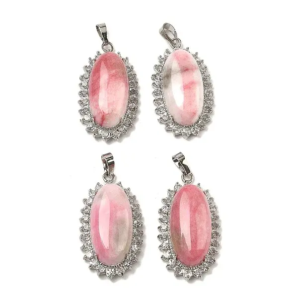 Dyed Natural White Jade Pendants