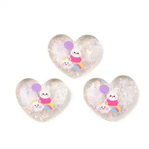 Printed Translucent Epoxy Resin Cabochons