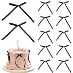 80Pcs Bowknot Polyester Ornament Accessories