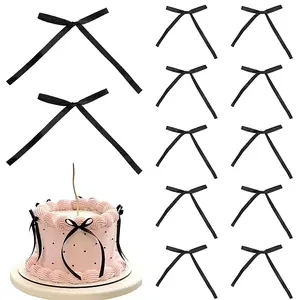 80Pcs Bowknot Polyester Ornament Accessories