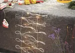 Vianočná reťaz 50 LED, behúň na stôl