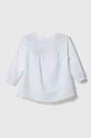 Dětské bavlněné šaty Jamiks bílá barva, midi