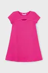 Dívčí šaty Mayoral růžová barva, mini, 3924