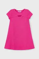 Dívčí šaty Mayoral růžová barva, mini, 3924