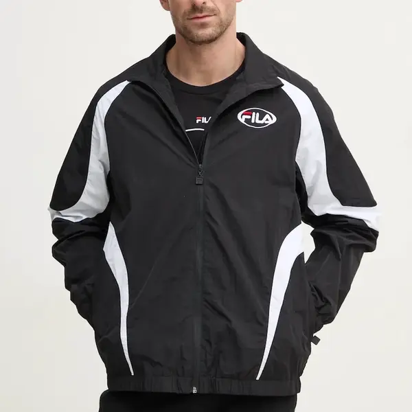 Bunda Fila Lugano pánská, černá barva, přechodná, FAM0772
