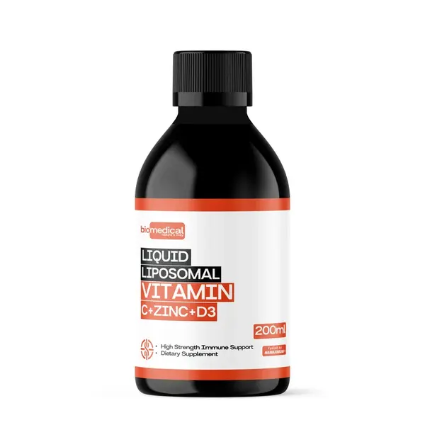 Liposomal Vitamin C + Zinc + D3 - Lipozomálny vitamín C, Zinok, D3 200ml