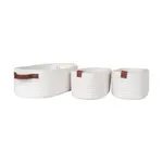 Sada úložných košů House Nordic Jarana 3-pack bílá barva