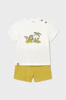 Dětská bavlněná souprava Mayoral žlutá barva, 1653