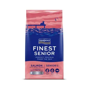 Fish4Dogs Granule velké pro starší psy Finest losos se sladkými bramborami 12 kg, 8+