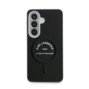 Zadní kryt Karl Lagerfeld PU RSG Logo Magnetic pro Samsung Galaxy S26, černá