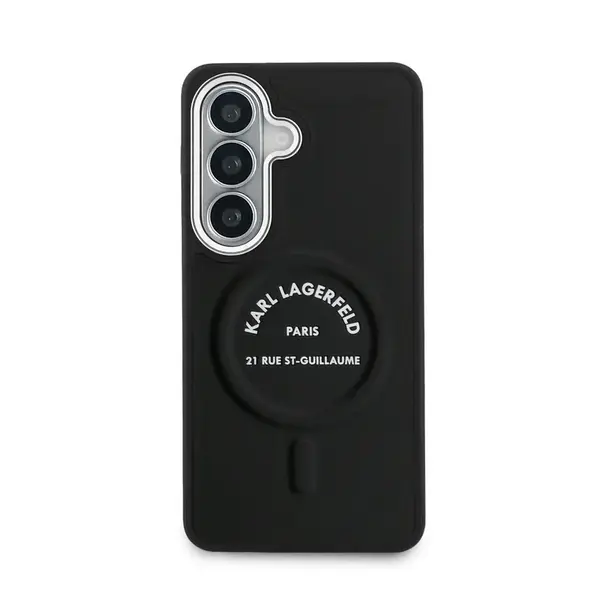 Zadní kryt Karl Lagerfeld PU RSG Logo Magnetic pro Samsung Galaxy S26, černá