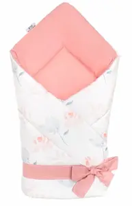 BocioLand Zavinovačka pro miminko Zvonek, 70x70 cm, pudrová