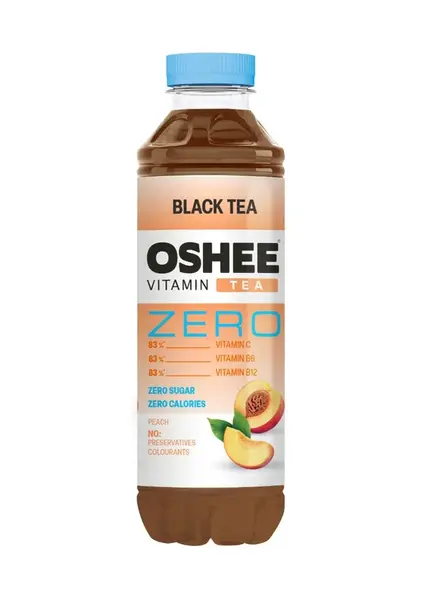 OSHEE Vitamínový černý čaj broskev bez cukru 555 ml