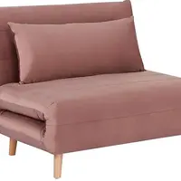 SIGNAL Rozkládací pohovka SPIKE VELVET 105x190 cm růžová
