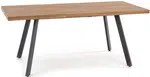 HALMAR Jídelní rozkládací stůl BERLIN ořech med / černá 140-180x85 cm