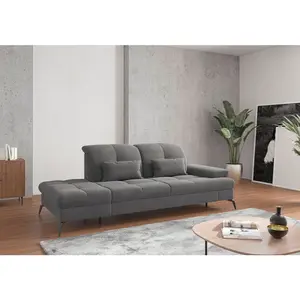 Sit & More LENOŠKA, textil, šedá