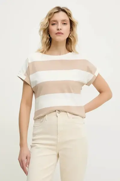 Tričko Answear.LAB béžová barva