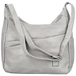 Stylová dámská koženková crossbody kabelka Gianni, světle šedá